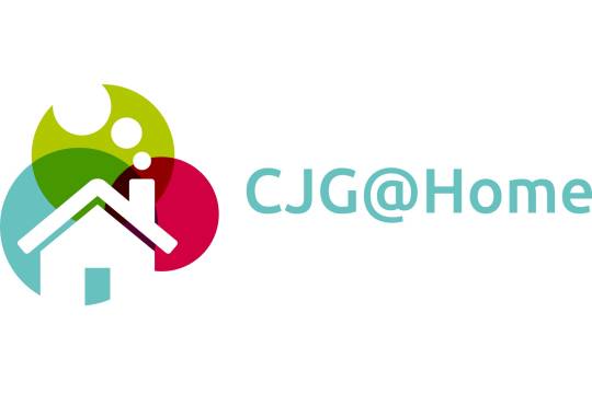 Informatieve afbeelding: Een logo met de tekst: 'CJG@Home'