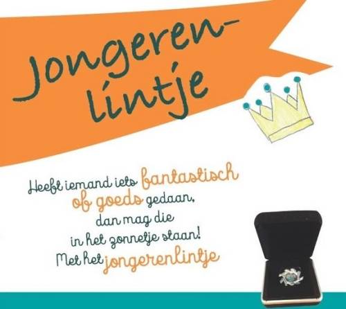 Jongerenlintje; heeft iemand iets fantastisch of goeds gedaan dan mag die in het zonnetje staan! Met het jongerenlintje