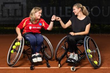 sporters in rolstoel