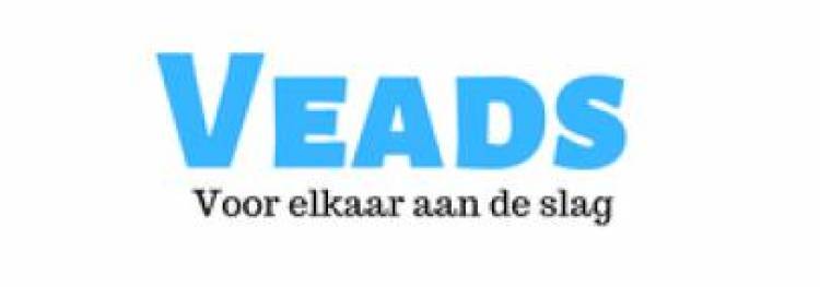 Logo met letters VEAD is voor elkaar aan de slag